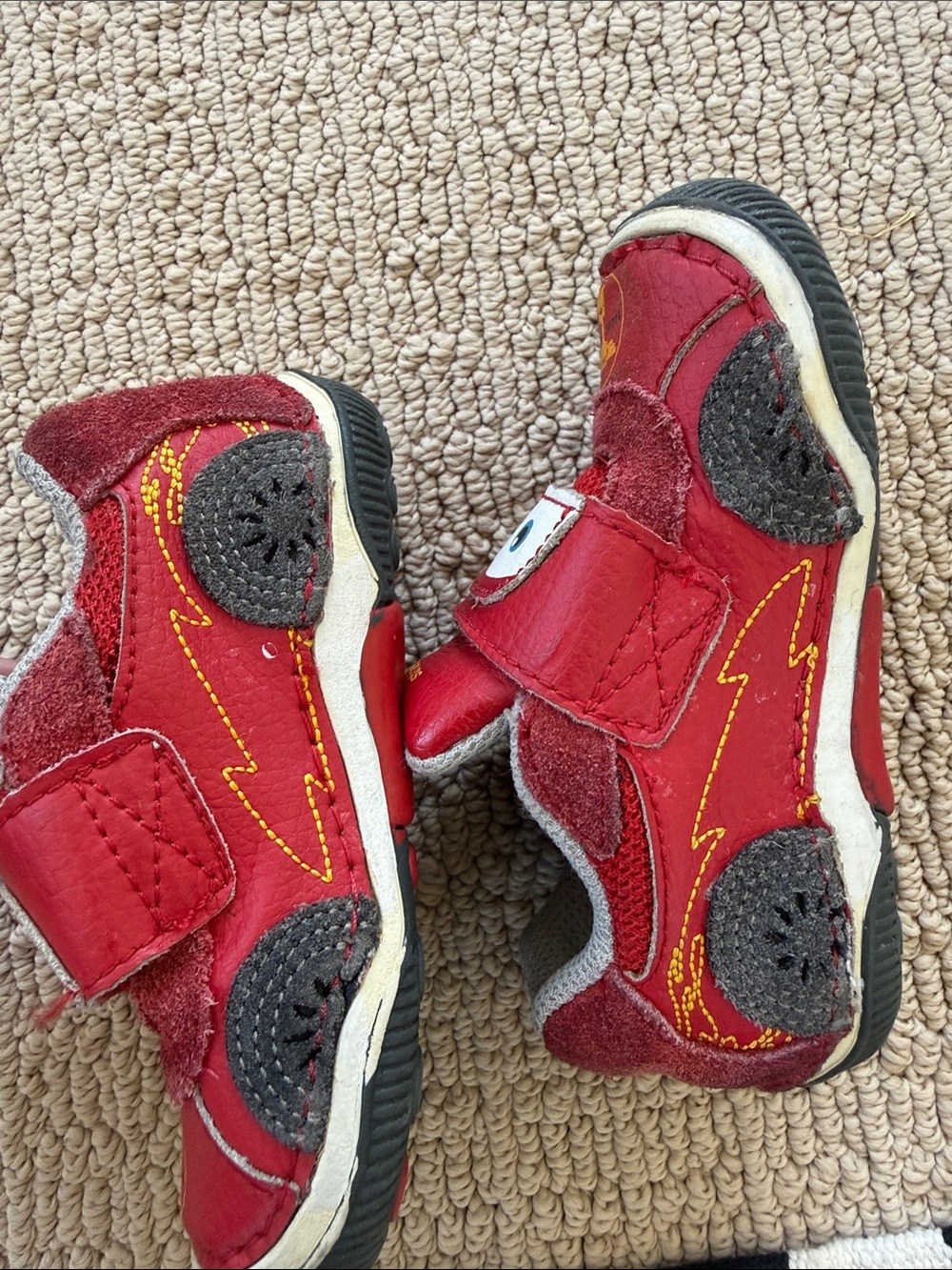 Stride Rite Red Lightning Car Velcro Kids Sneakers - Picture 7 of 7